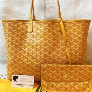 GOYARD Saint Louis PM Tote Bag in Yellow with pouch & dust bag